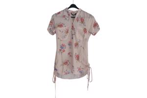 Metrofive bloemen tuniek shirt lichtroze S