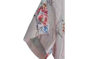 Metrofive bloemen tuniek shirt lichtroze S