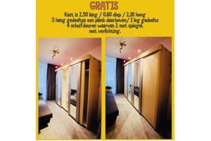 Grote hang-legkast in zeer goede staat. Zelf demonteren.