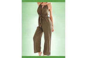 Jumpsuit khaki one size 34/36/38