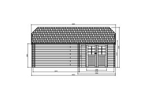 NIEUW Tuinhuis YORK 2980 + 3644 x 2980 MM 28 MM