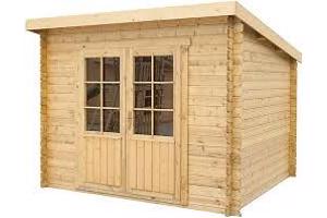 Blokhut 3020L met lessenaarsdak