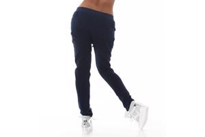 Relaxbroek, joggingbroek, donkerblauw, maat 36 (nieuw)