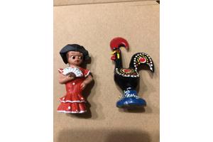 Portugal beeldjes haan en danseres beeldje beeld