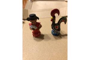 Portugal beeldjes haan en danseres beeldje beeld