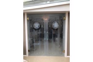 Versace stijl glazen deuren