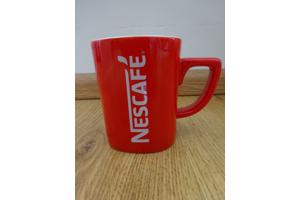 Nieuwe Nescafé mok rood witte opdruk Koffiemok Nescafe