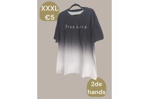 Heren T-Shirt Free Lord grijs XXXL