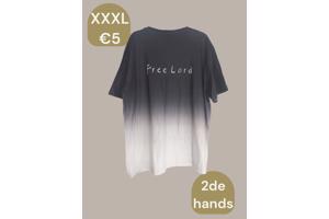 Heren T-Shirt Free Lord grijs XXXL