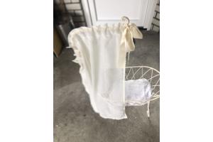 Poppenwieg van ijzer met bekleding (zie foto&amp;#x2019;s)