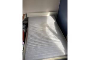 Malm Ikea bed 140x200. Met Sultan matras/topper 140x200x14.