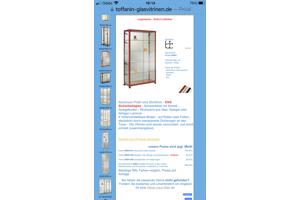 vitrinekast, met dubbele deuren, stofvrij, 10 stuks halogeen