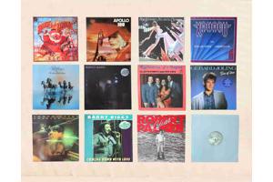 12 x Lp van Rod Steward tot Gerard Joling en Xanadu ELO etc