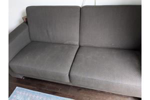 Donkerbruine 2,5-zits bank