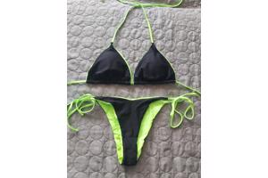 Bikini neon groen zwart L