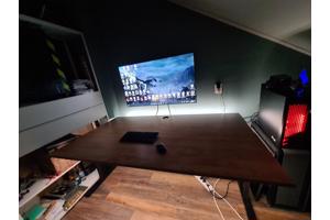 Moet Snel Weg Groot Burea/Tafel D:100cm B:180 H: Verstelbar