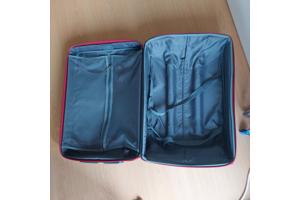Rode samsonite koffer stof