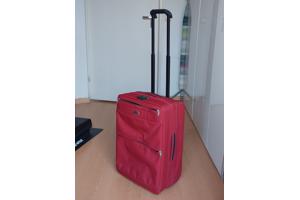 Rode samsonite koffer stof