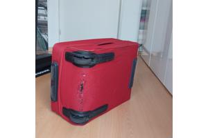 Rode samsonite koffer stof