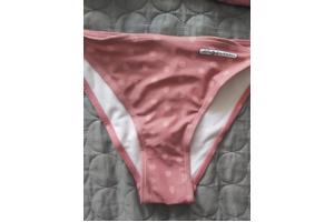 Tweedelige bikini oudroze stippel L