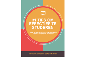E-boekje: 31 Tips voor Effectief Studeren