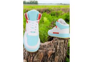 Hoge sneakers blauw rood 39