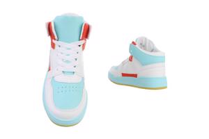 Hoge sneakers blauw rood 39