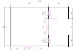 NIEUW goedkooptuinhuis Blokhut 3838L