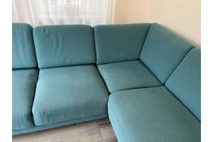 Nette stoffen hoekbank