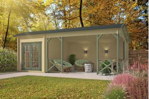 Blokhut - Tuinhuis Kukka | 40 mm | vuren onbehandeld