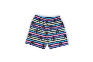 Zwembroek - short meerkleurig met palmbomen XXL