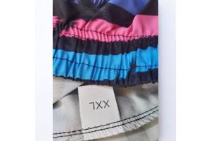 Zwembroek - short meerkleurig met palmbomen XXL