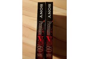 5 Sony VHS videocassettes