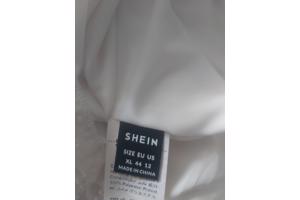 Tuniek met doorschijnende mouwen creme XL/44