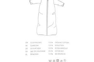 BIO-katoen baby slaapzak lange mouwen groen 70cm