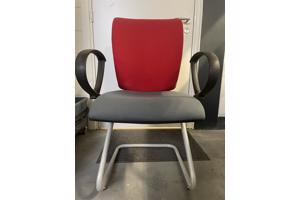 3 Rode Bureaustoelen