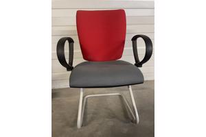 3 Rode Bureaustoelen