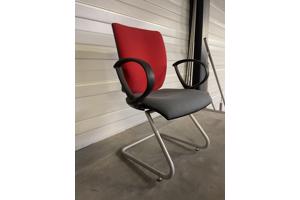 3 Rode Bureaustoelen