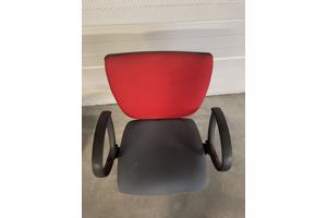 3 Rode Bureaustoelen