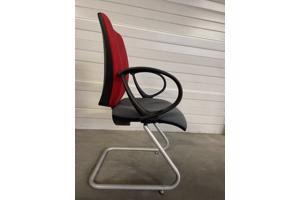 3 Rode Bureaustoelen