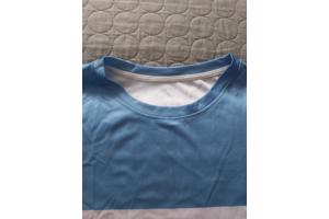 T-shirt gestreept wit blauw donkerblauw XXXL