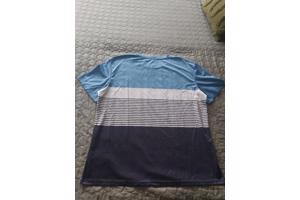 T-shirt gestreept wit blauw donkerblauw XXXL