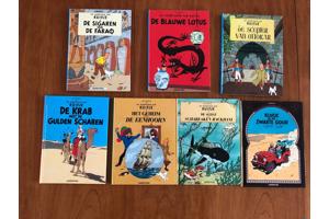 Hergé De avonturen van Kuifje serie 7 stuks Hardcover strips