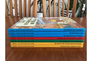 Hergé De avonturen van Kuifje serie 7 stuks Hardcover strips