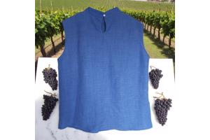 2 delig broekpak blauw XXL