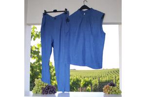 2 delig broekpak blauw XXL
