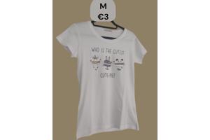 Glo-Story strak t-shirt cutest pie wit M