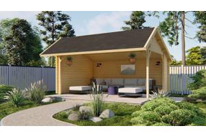 Blokhut - Tuinhuis Thüringen | 44 mm | vuren onbehandeld