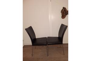 4x eetkamerstoelen zwart