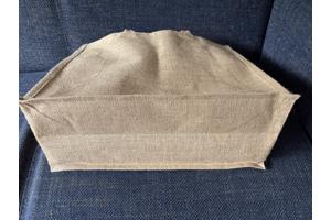 Jute shopper met lussen Koopmans nieuw tas